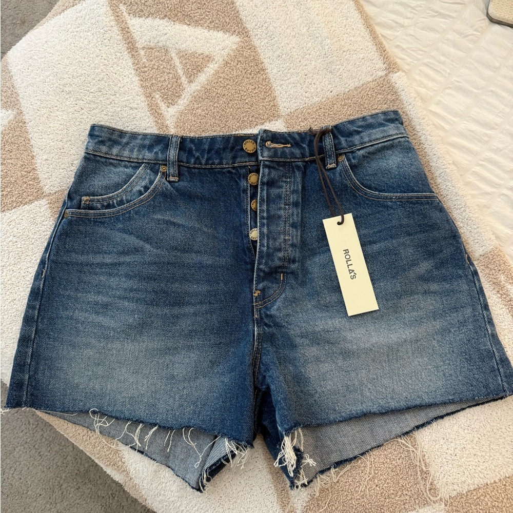 ROLLA'S Dark Blue Jean Shorts